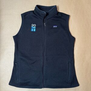 Patagonia Womens Fleece Vest Black Full Zip Size XL Gorpcore Athleisure